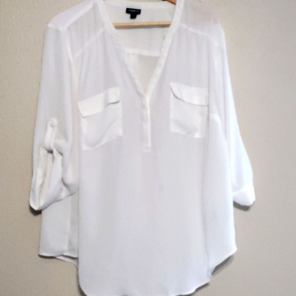 Torrid Harper Blouse White